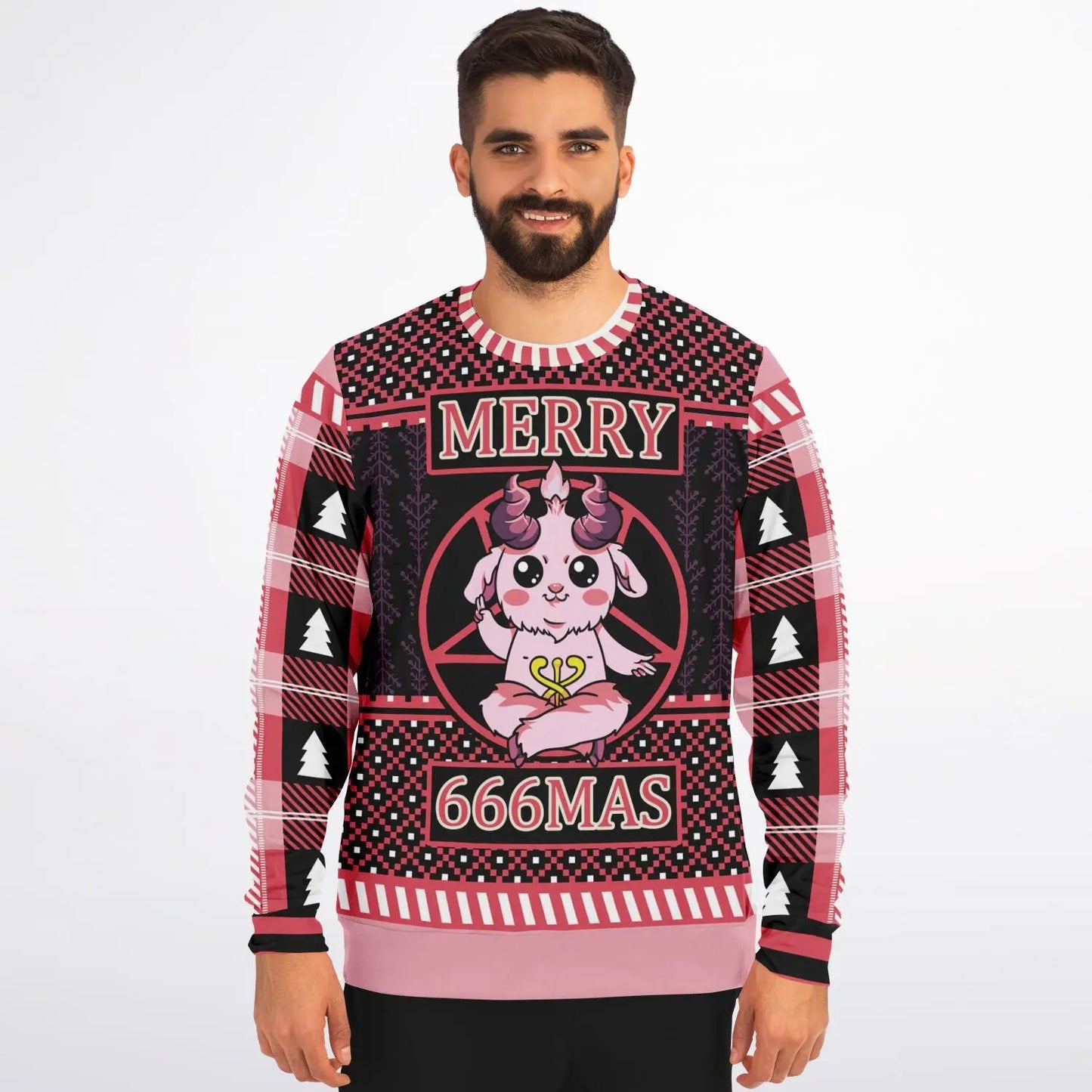 Merry 666mas - Ugly Christmas Sweatshirt Subliminator