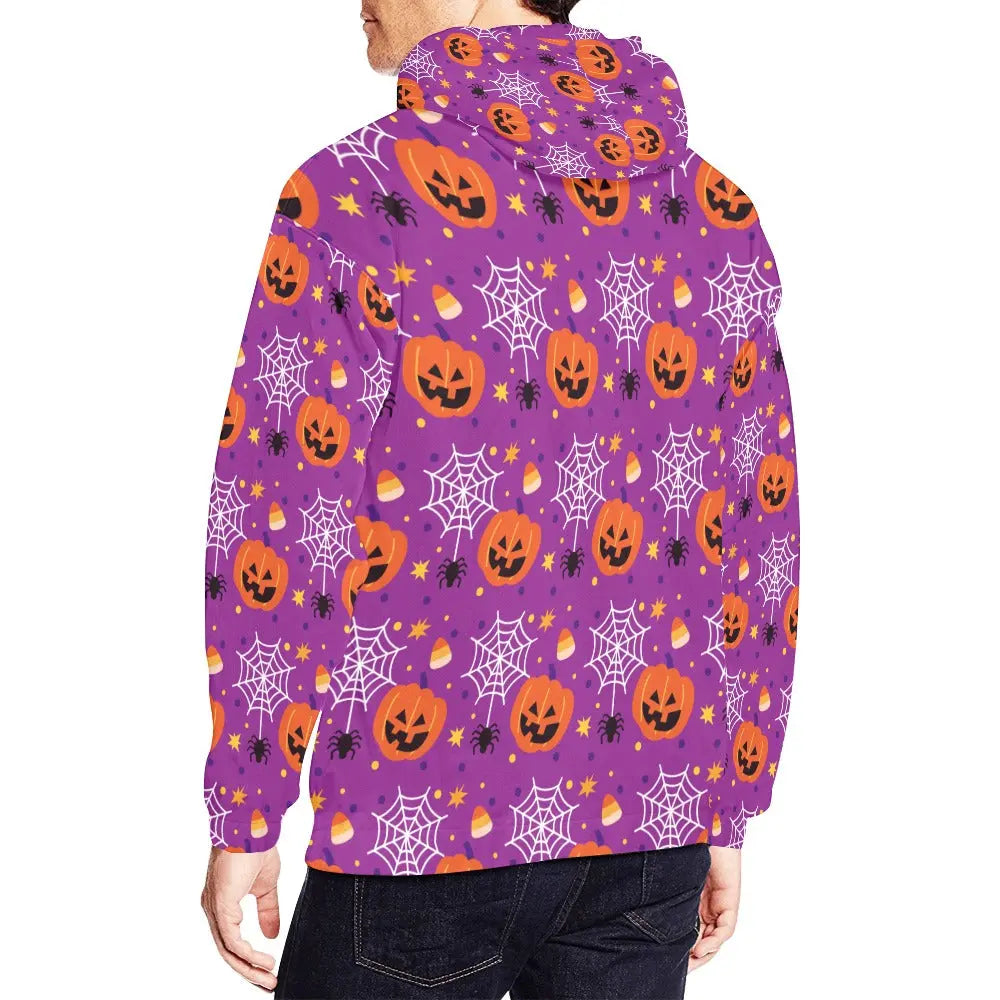 Necro - Orange Death Metal Logo - Halloween All Over Print Hoodie Inkedjoy