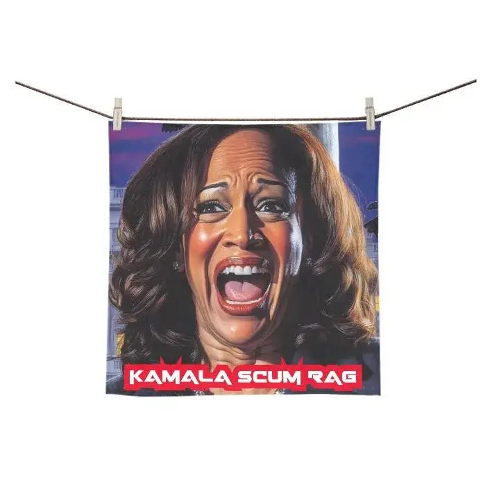 Kamala Scum Rag - Custom Towel 13"x13" NECRO SUPER STORE