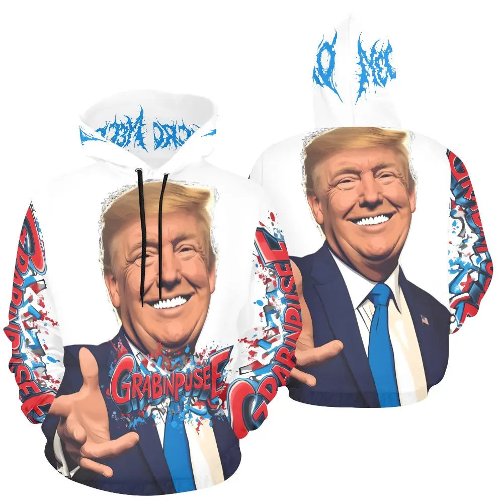 Grabinpusee - Trump/Necro - All Over Print Hoodie Inkedjoy