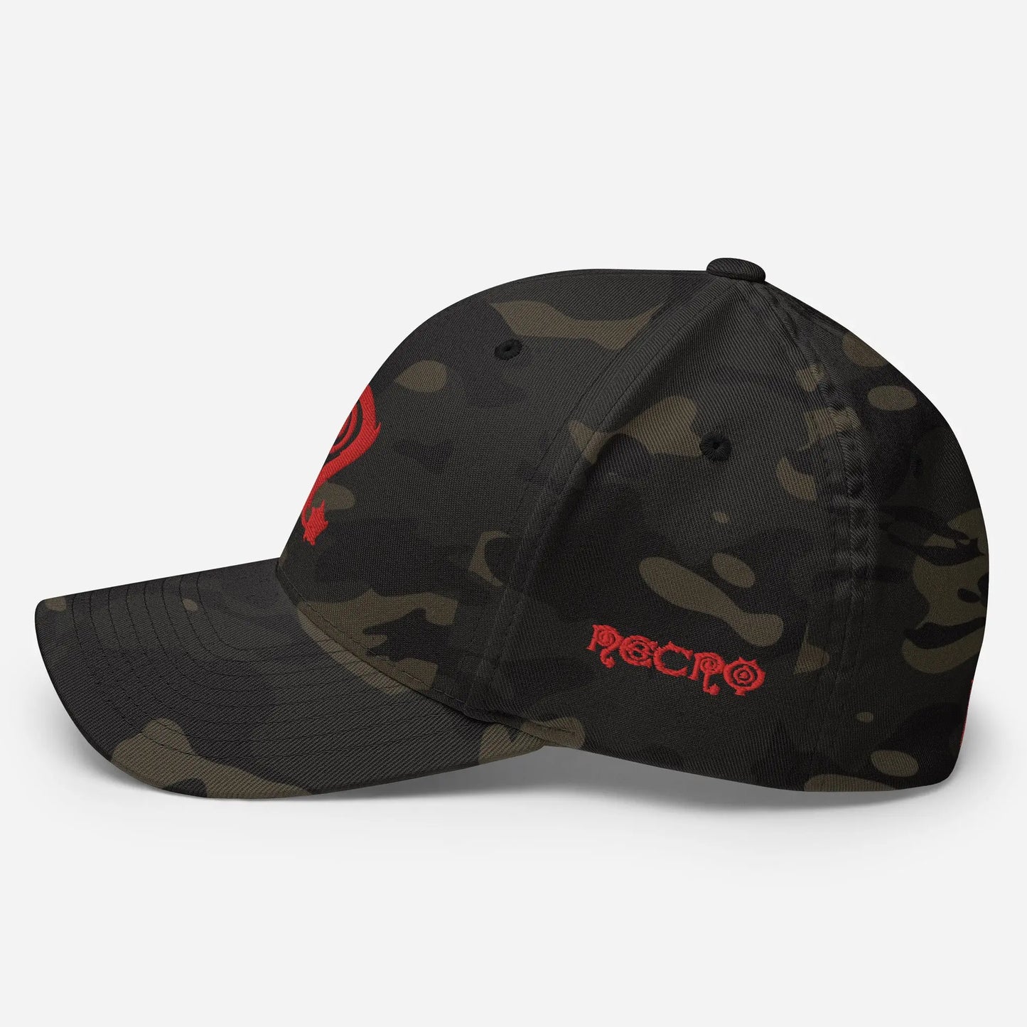 Necro - Red N - Structured Twill Cap Flexfit - Embroidered NECRO SUPER STORE