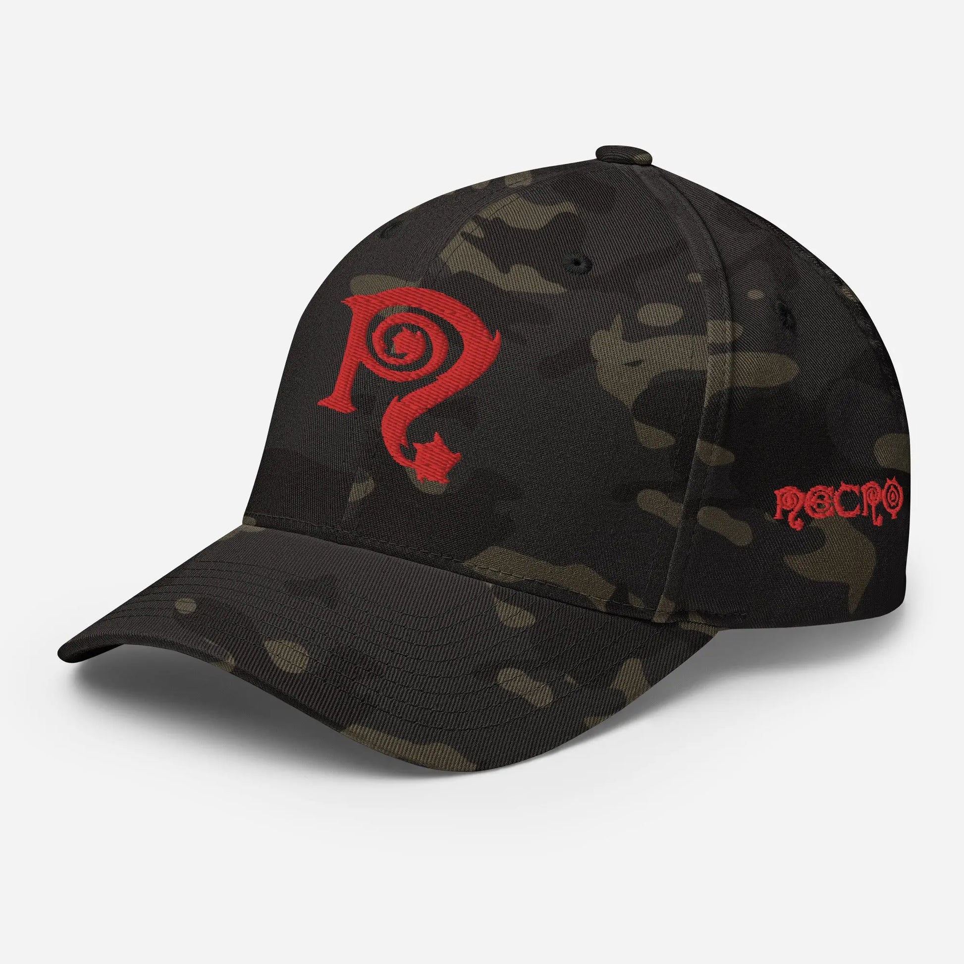 Necro - Red N - Structured Twill Cap Flexfit - Embroidered NECRO SUPER STORE