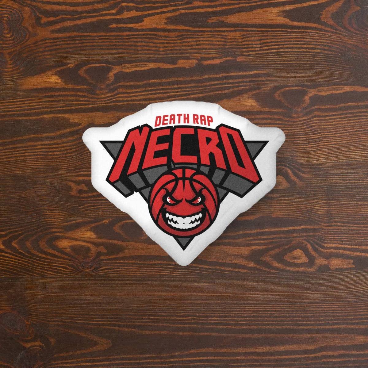 Necro Rapper Merch Necro Death Rap Knicks Logo - Custom-shaped pillow - NECRO SUPER STORE ...
