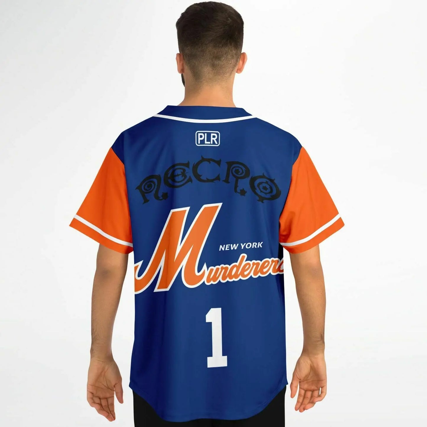 Necro - New York Murderers Blue/Orange 2 - Baseball Jersey NECRO SUPER STORE