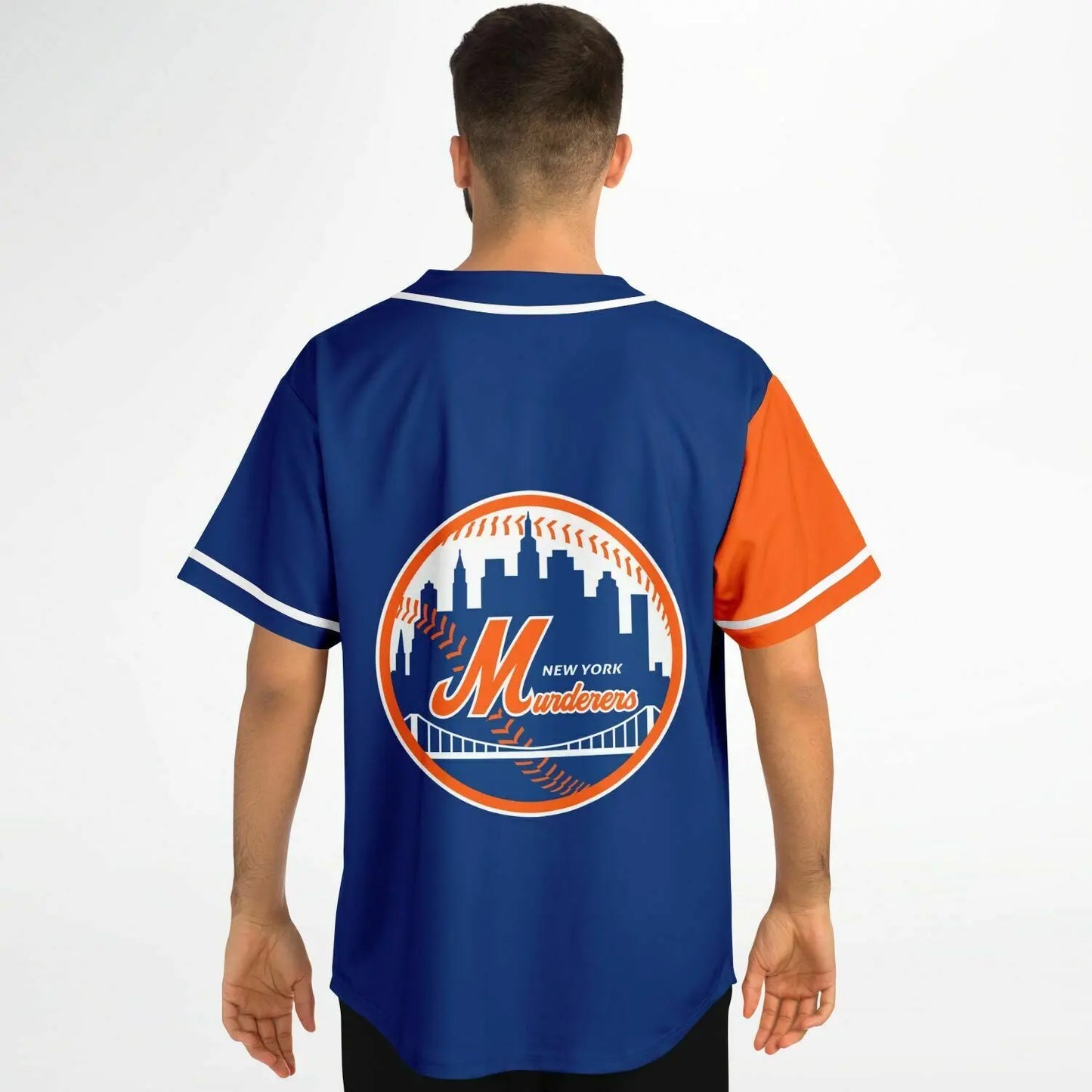 Necro - New York Murderers Orange/Blue - Baseball Jersey NECRO SUPER STORE