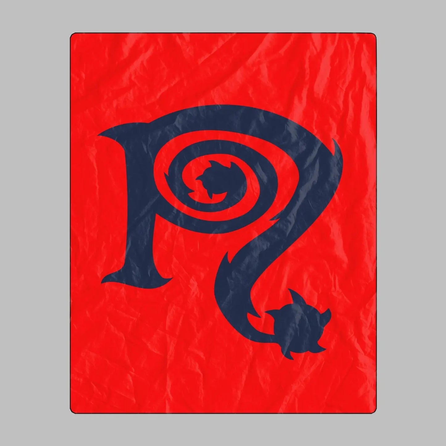 Necro - N Symbol - Red & Navy Purple - Beach Towel - NECRO SUPER STORE