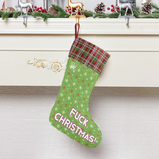 Fuck Christmas! - Sequin Christmas Stocking Inkedjoy