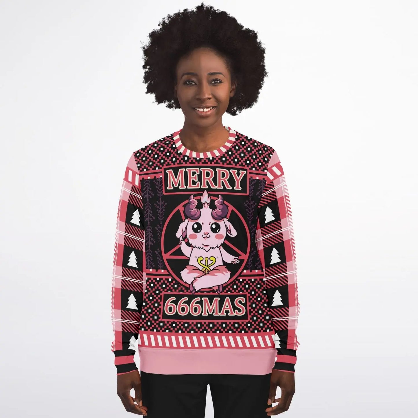 Merry 666mas - Ugly Christmas Sweatshirt Subliminator