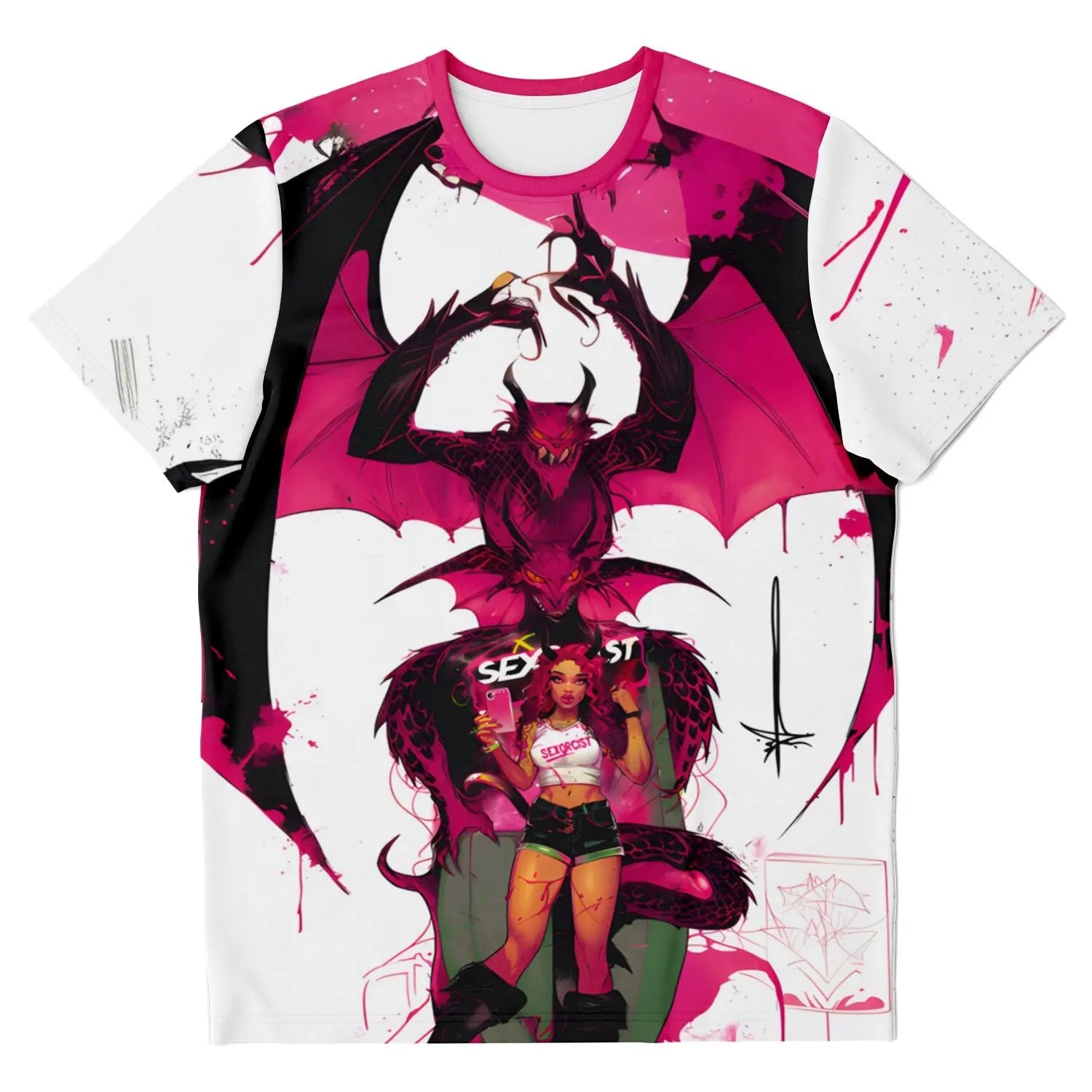 Sexorcist - Demon Succubus - All Over Print T-Shirt - NECRO SUPER STORE