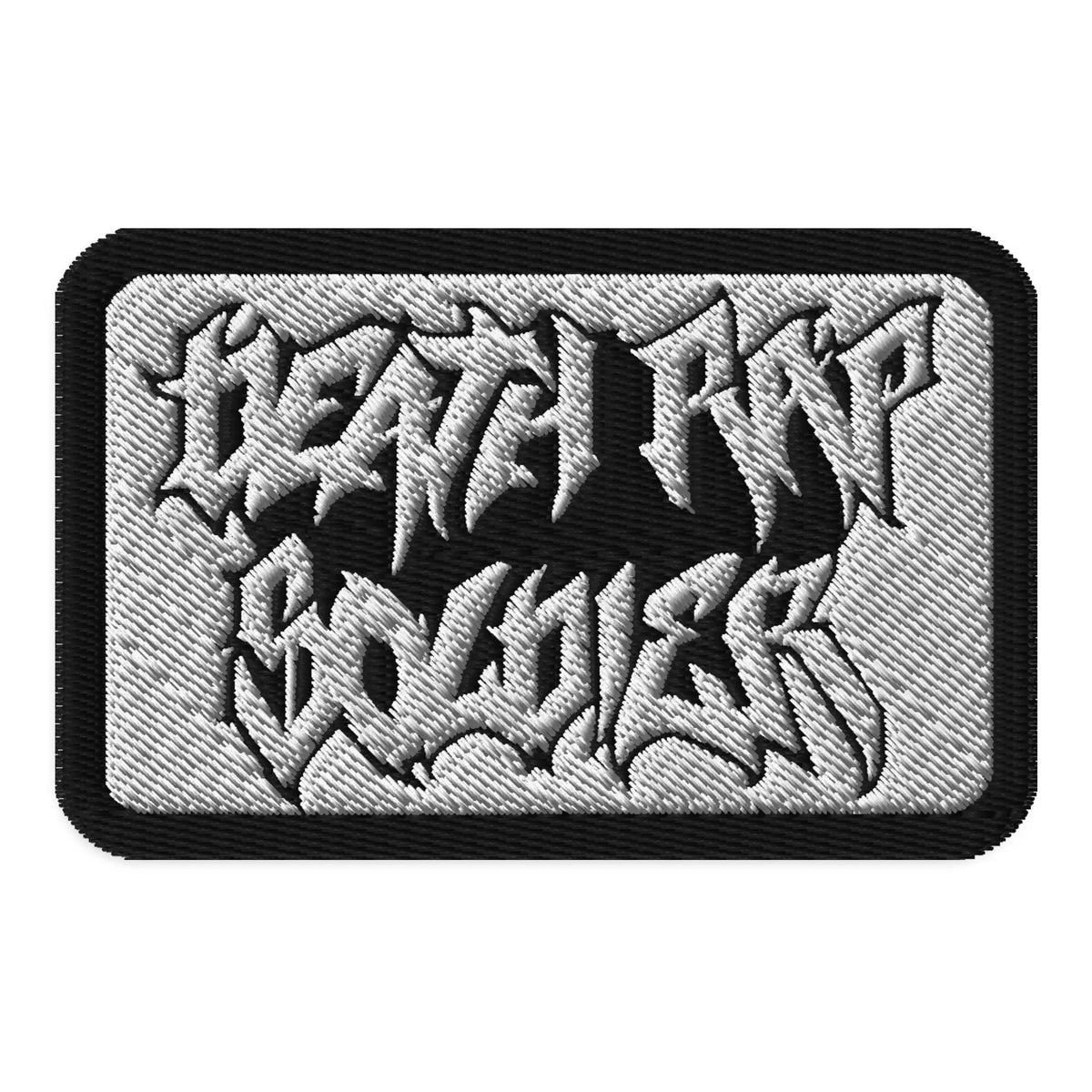 Necro Rapper Merch Death Rap Soldier - Embroidered patch - NECRO SUPER STORE – NECRO SUPER ...