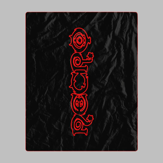 Necro - Gothic Logo - Black & Red - Beach Towel - NECRO SUPER STORE