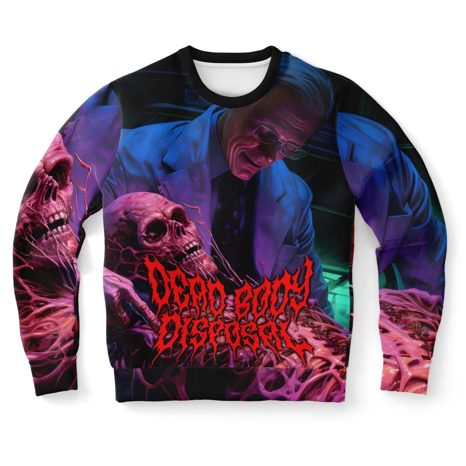 Necro - Dead Body Disposal - Athletic Sweatshirt - AOP NECRO SUPER STORE