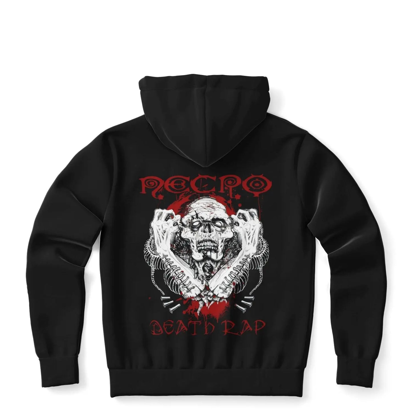 Necro - Death Rap - Zip-Up Hoodie - AOP NECRO SUPER STORE