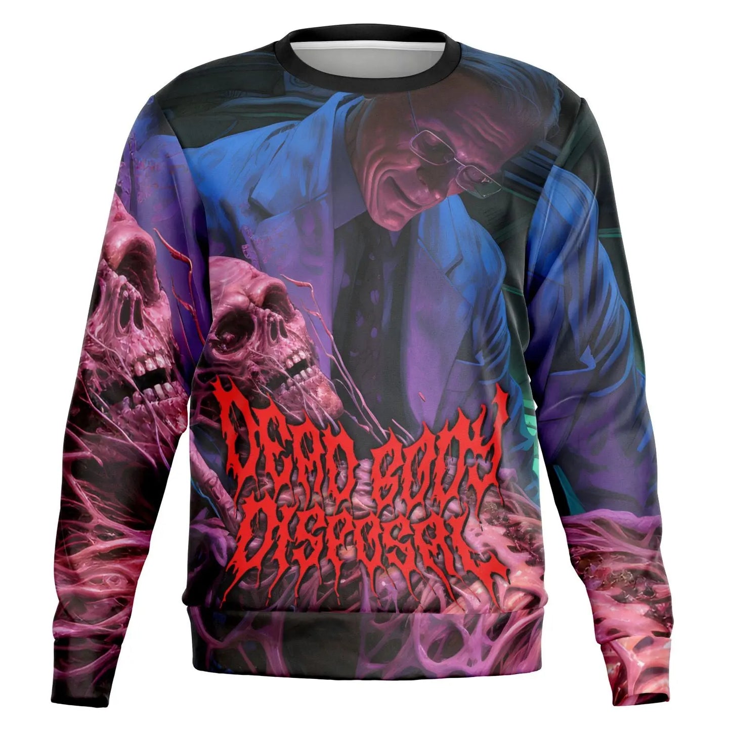 Necro - Dead Body Disposal - Athletic Sweatshirt - AOP NECRO SUPER STORE