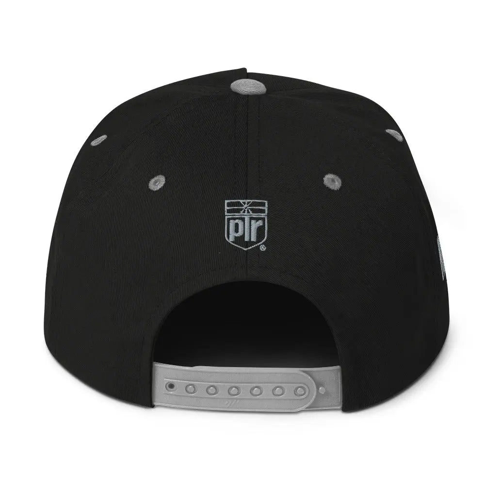 Necro - Grey N symbol - Blk/Grey Flat Bill Baseball Cap NECRO SUPER STORE