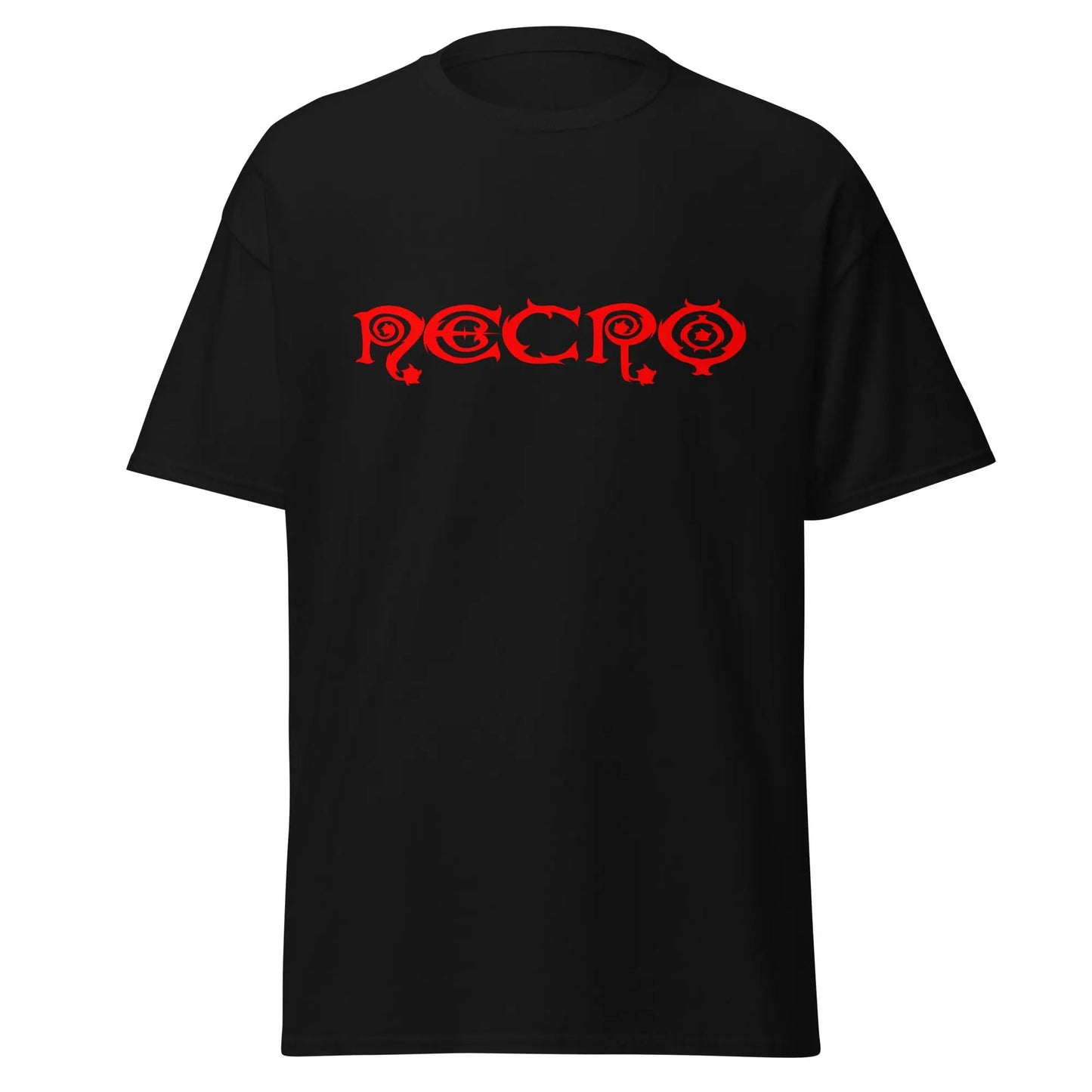 Necro - Red Gothic Logo - Men's classic tee NECRO SUPER STORE