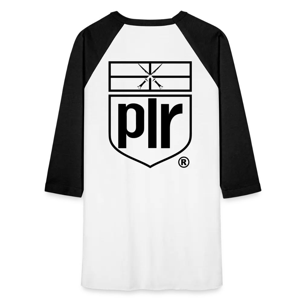 Baseball T-Shirt blk white - white/black