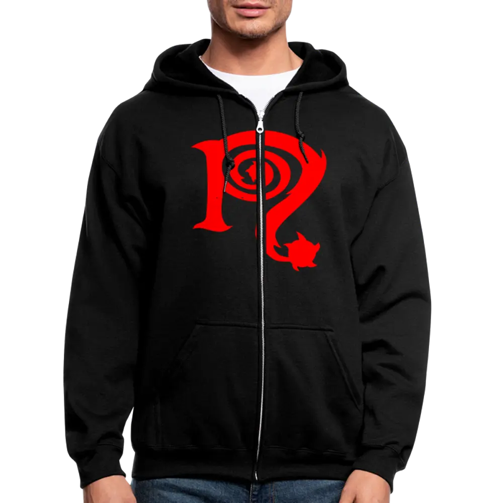 Men's Zip Hoodie - black