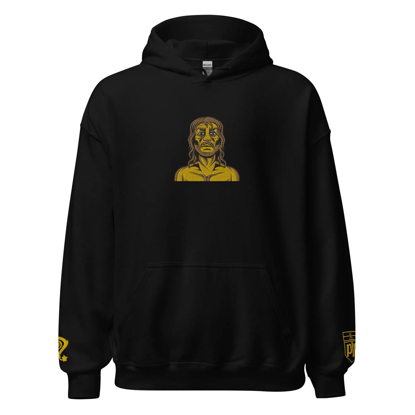 Uncle Howie - Embroidered Hoodie - Front & Arms - Print On Back NECRO SUPER STORE