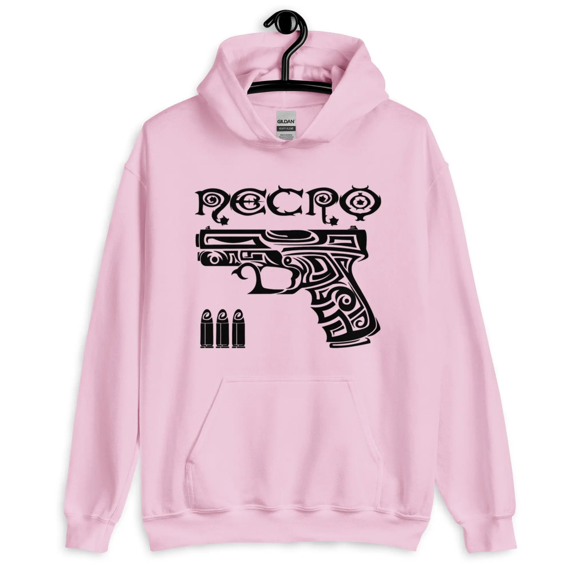 Necro - Tribal Gun - Hoodie - Gilden Heavyweight NECRO SUPER STORE