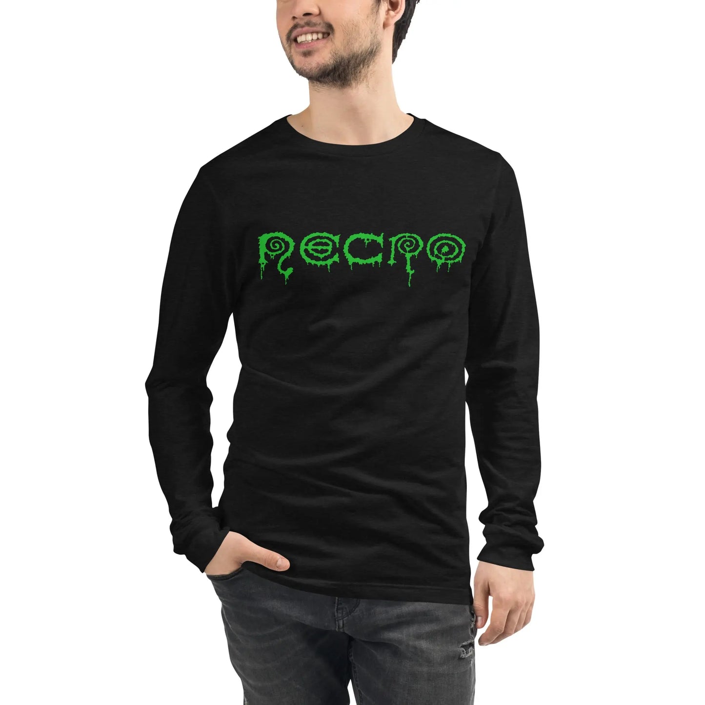 Necro - Green Goo Logo - Long Sleeve Tee NECRO SUPER STORE