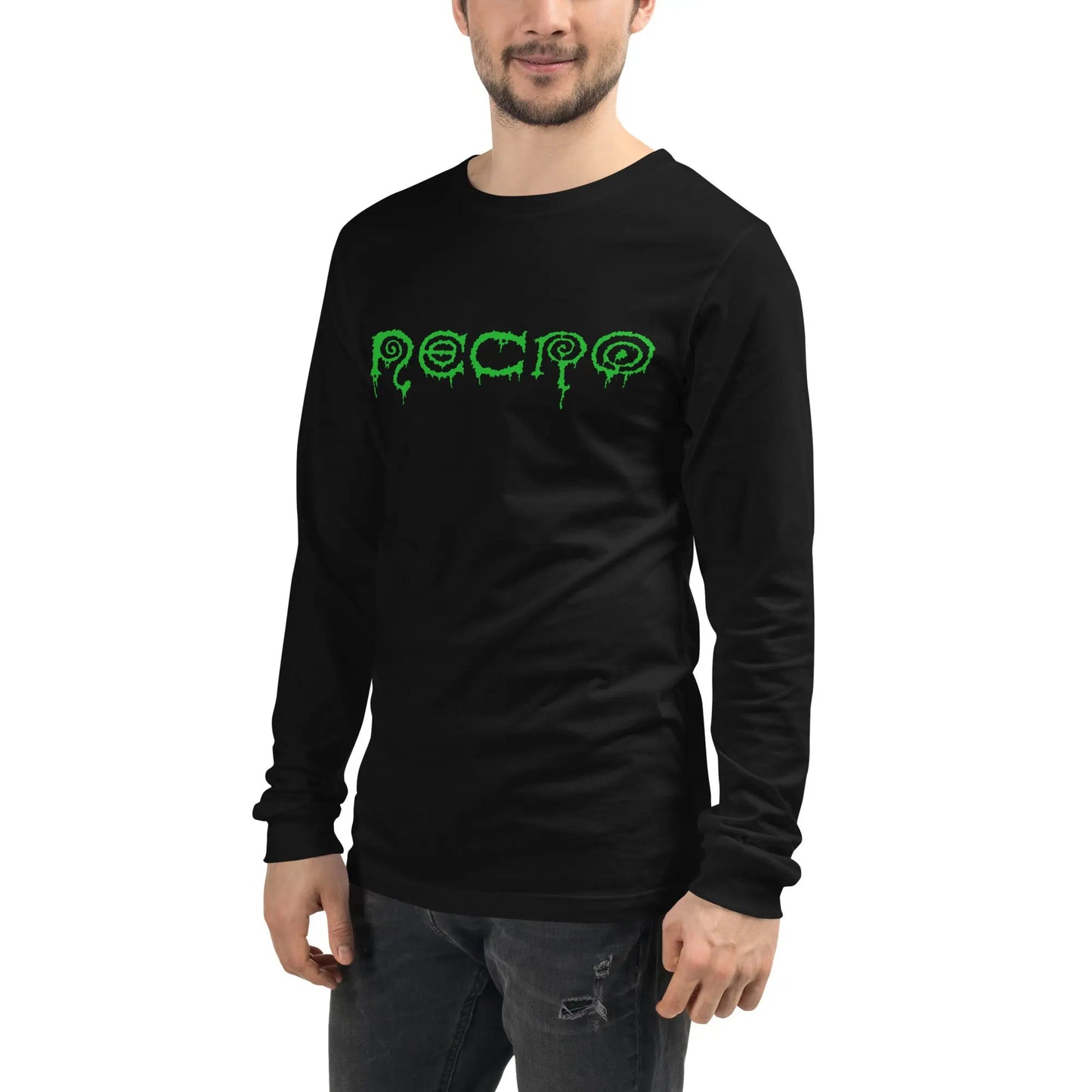 Necro - Green Goo Logo - Long Sleeve Tee NECRO SUPER STORE