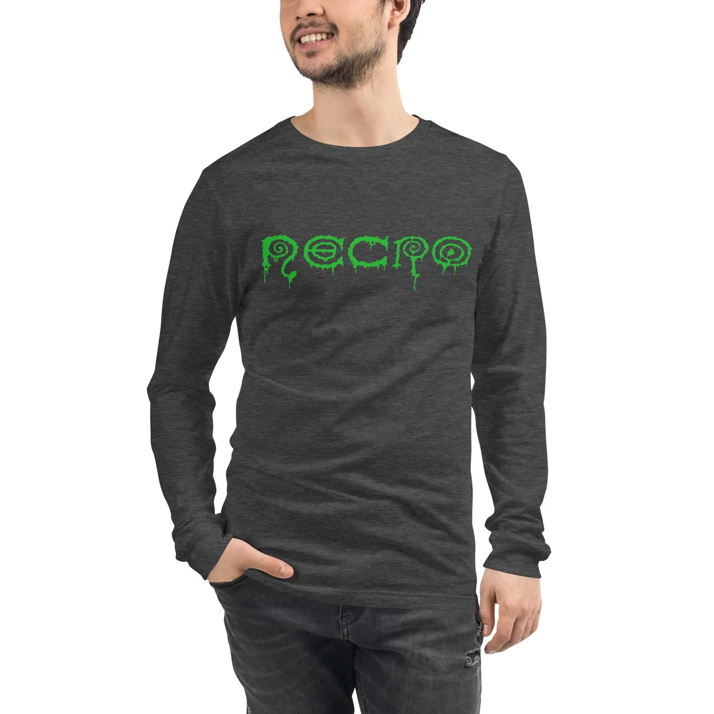 Necro - Green Goo Logo - Long Sleeve Tee NECRO SUPER STORE