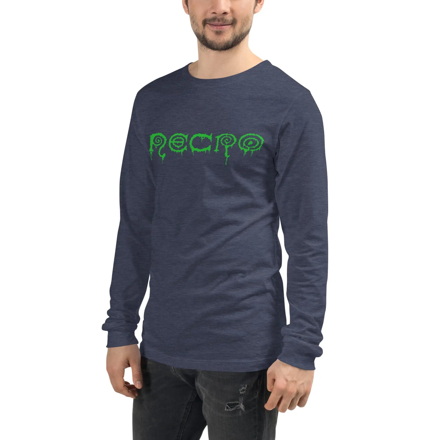 Necro - Green Goo Logo - Long Sleeve Tee NECRO SUPER STORE