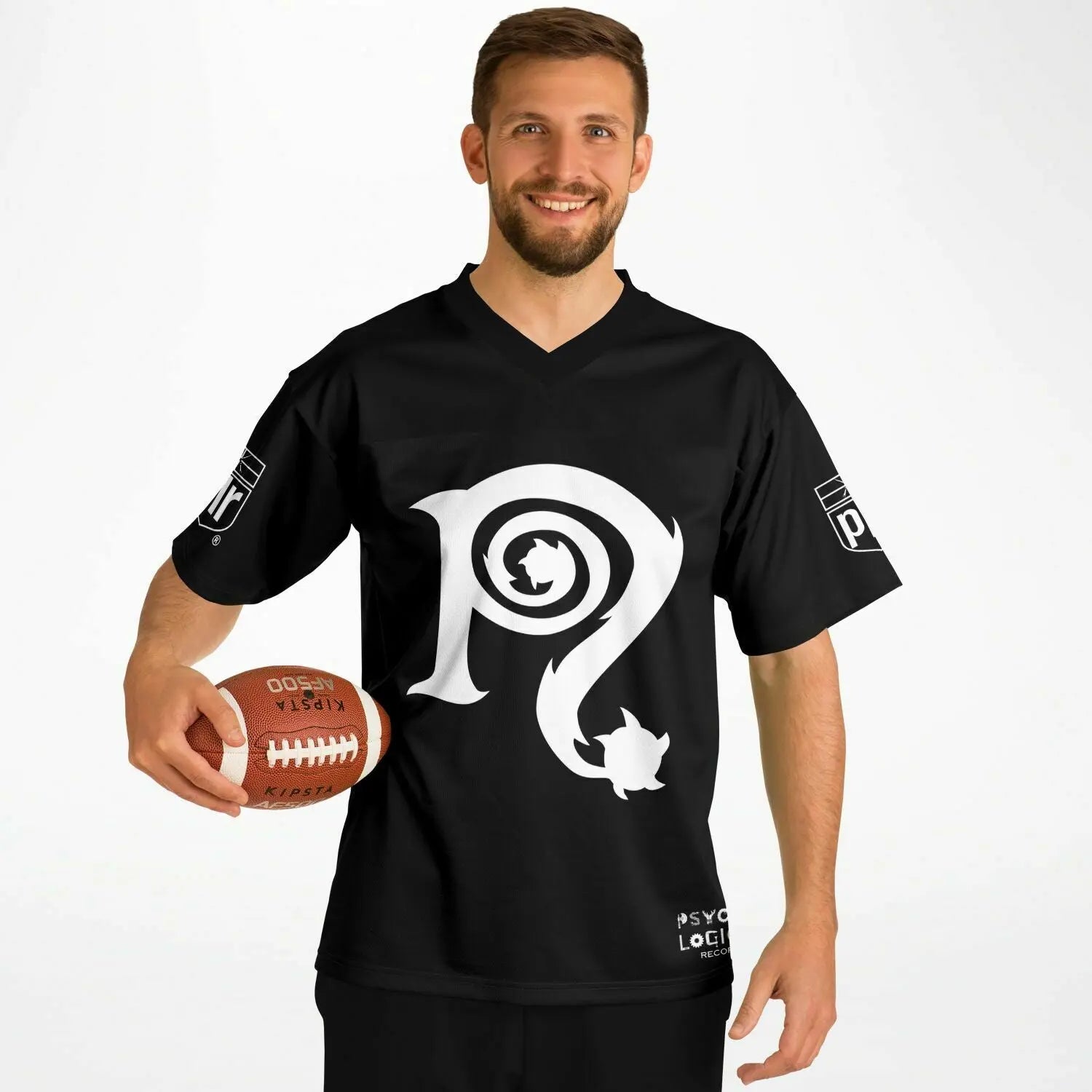 NECRO - B&W - N Symbol - Football Jersey NECRO SUPER STORE