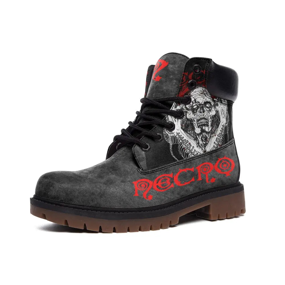 Necro - Death Rap - Casual Leather Lightweight Boots NECRO SUPER STORE