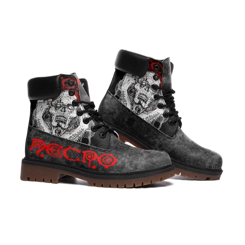 Necro - Death Rap - Casual Leather Lightweight Boots NECRO SUPER STORE