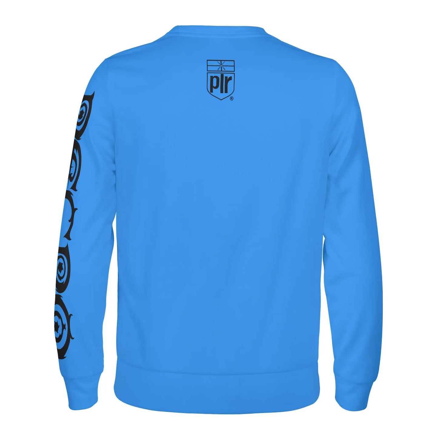 Necro - Light Blue/Blk N Logo- Men's All Over Print Sweater NECRO SUPER STORE