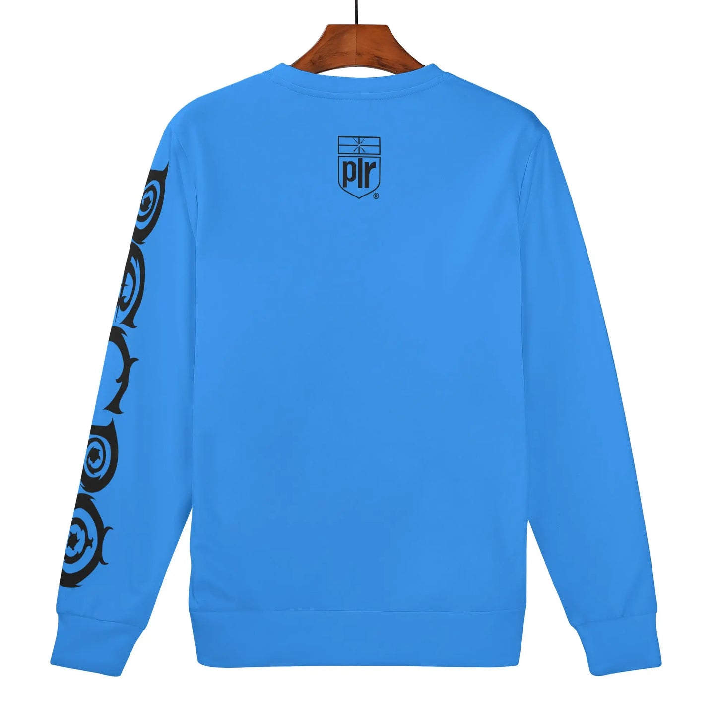 Necro - Light Blue/Blk N Logo- Men's All Over Print Sweater NECRO SUPER STORE