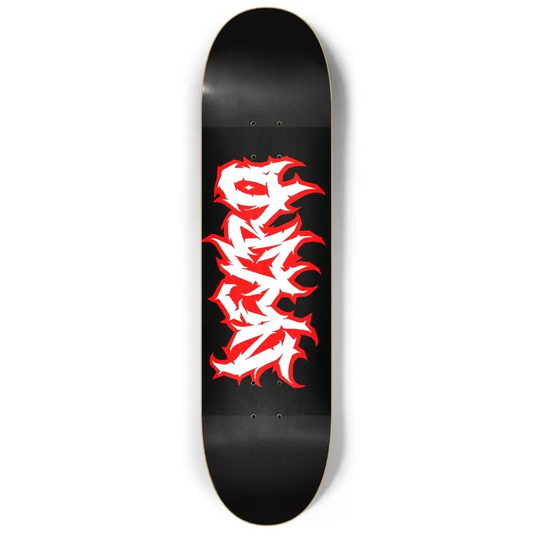 Necro - White/Red Death Metal Logo - Skateboard NECRO SUPER STORE