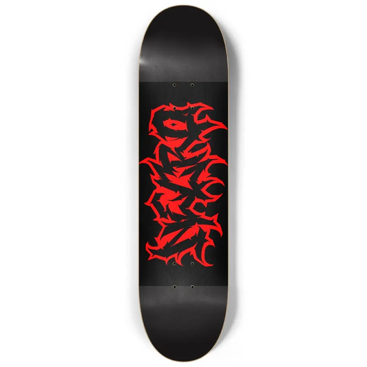 Necro - Red/Blk Death Metal Logo - Skateboard NECRO SUPER STORE