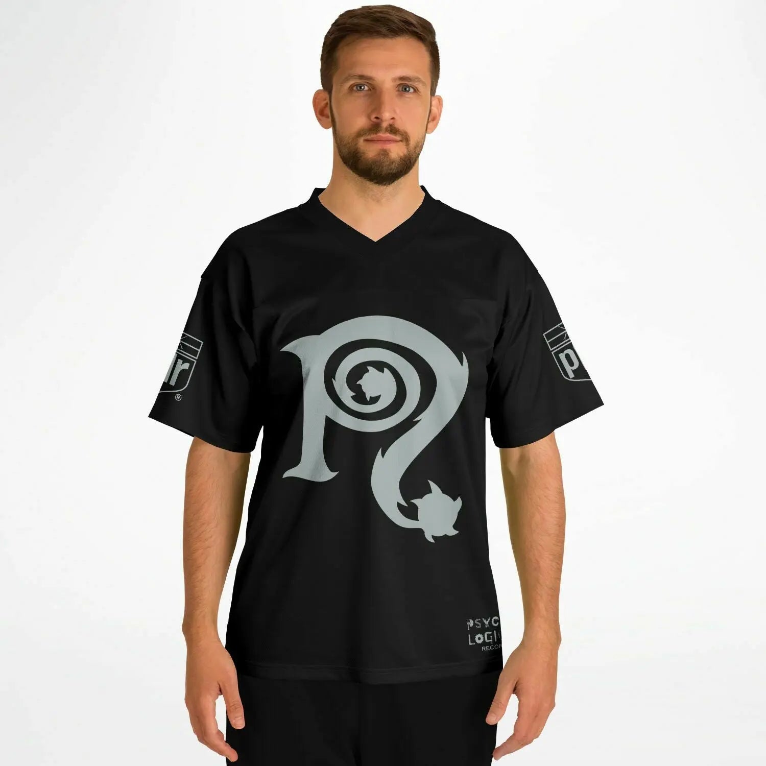 NECRO - N Symbol - Football Jersey (Raiders Colors) NECRO SUPER STORE