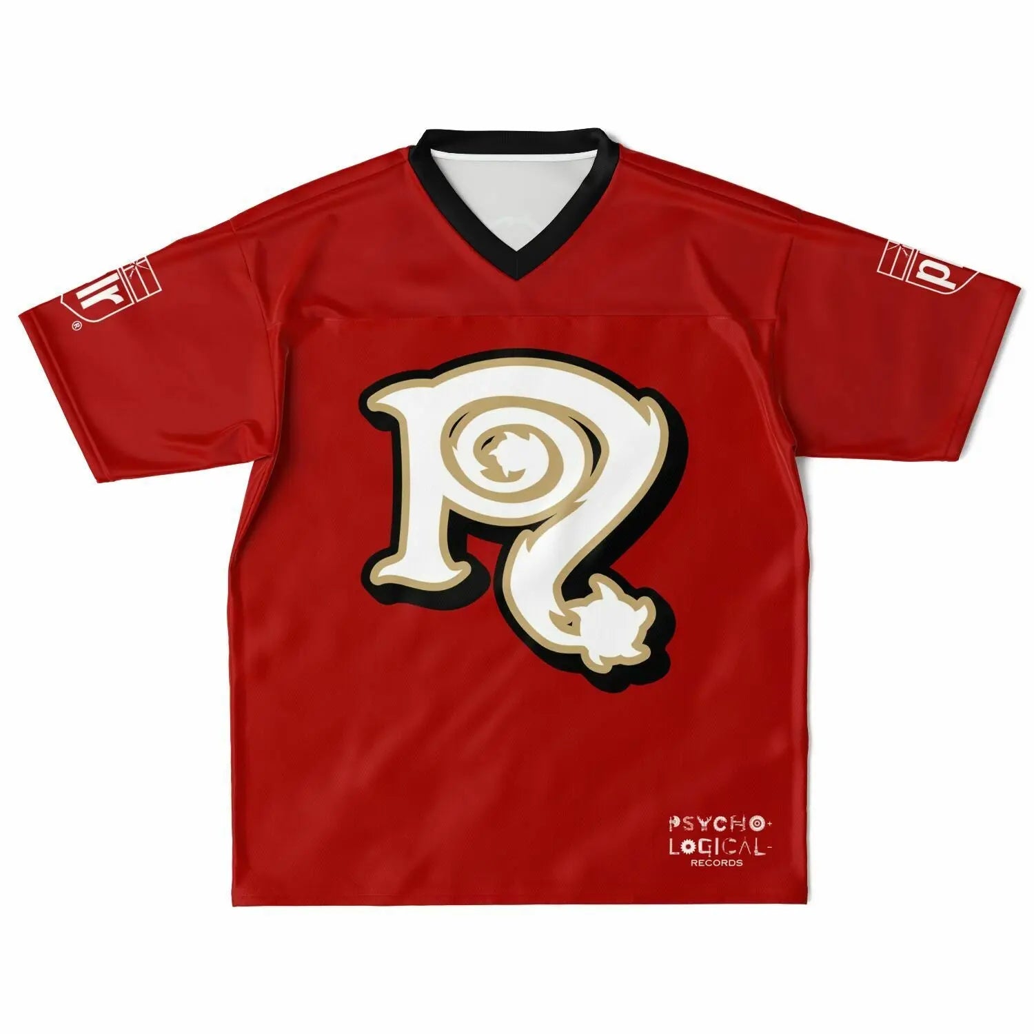 NECRO - N Symbol - Football Jersey  (San Francisco 49er's Colors) NECRO SUPER STORE