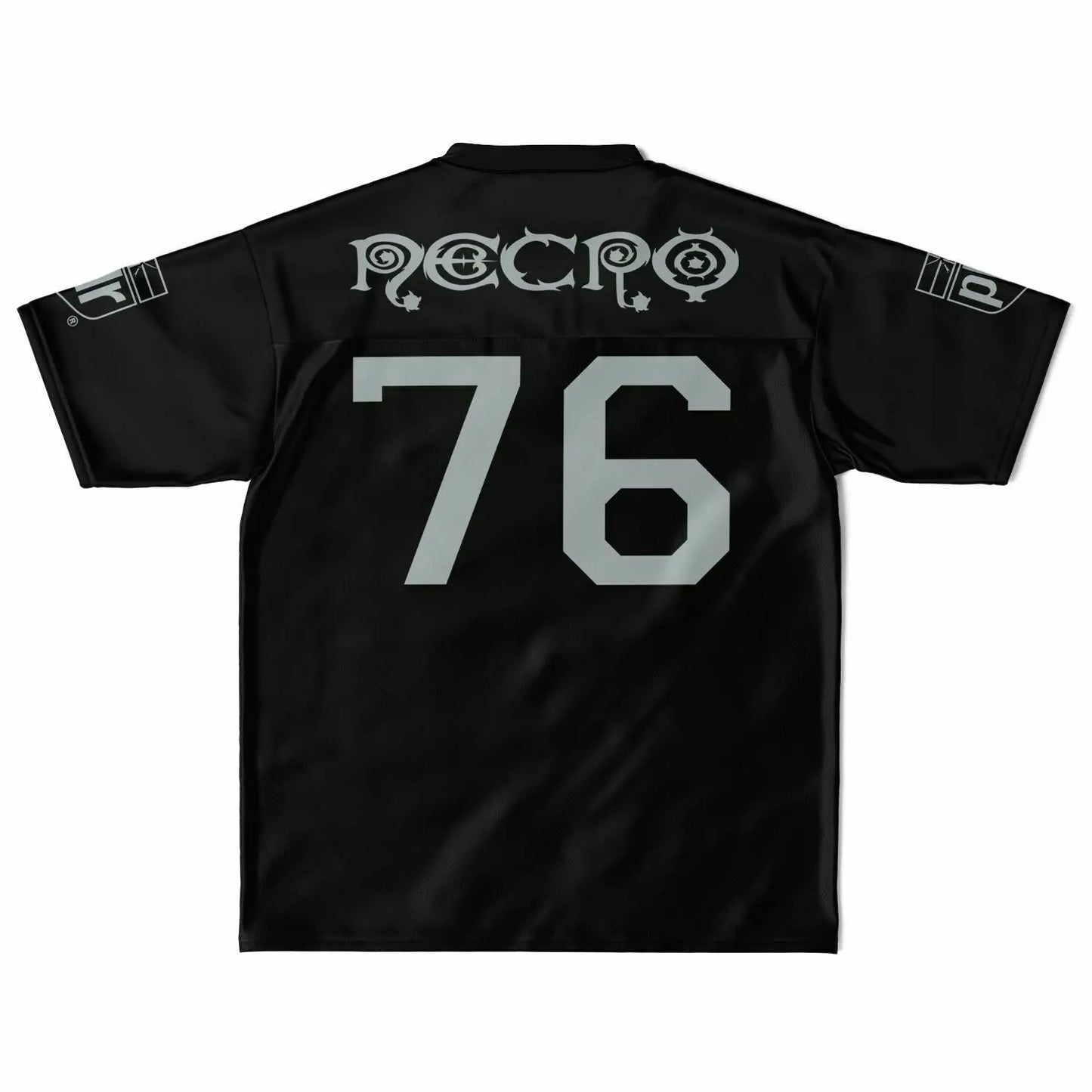 NECRO - N Symbol - Football Jersey (Raiders Colors) NECRO SUPER STORE