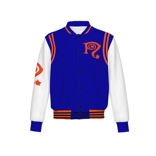 Necro - Blue/Orange/Wht - Men's Light Bomber Sports Jacket NECRO SUPER STORE