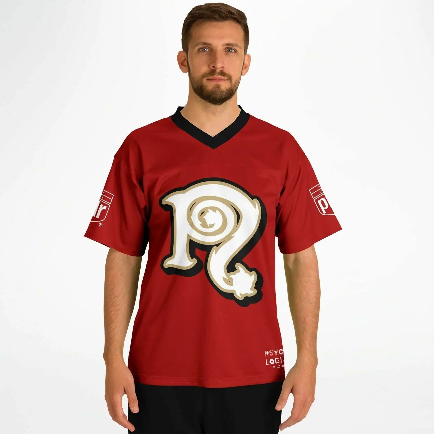 NECRO - N Symbol - Football Jersey  (San Francisco 49er's Colors) NECRO SUPER STORE