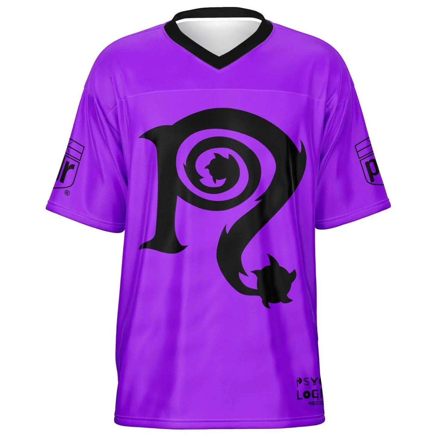 Necro - N Symbol - Purple & Black - Football Jersey NECRO SUPER STORE