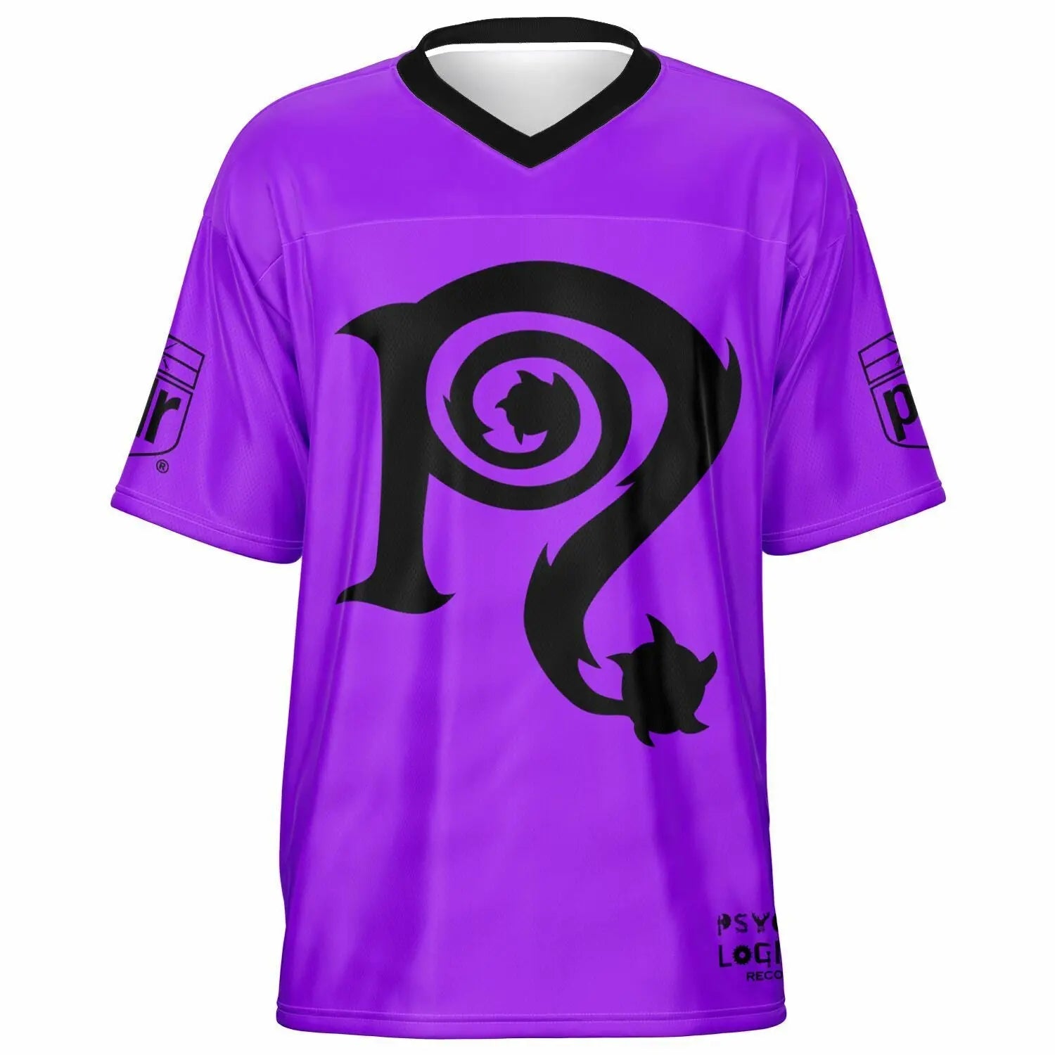 Necro - N Symbol - Purple & Black - Football Jersey NECRO SUPER STORE