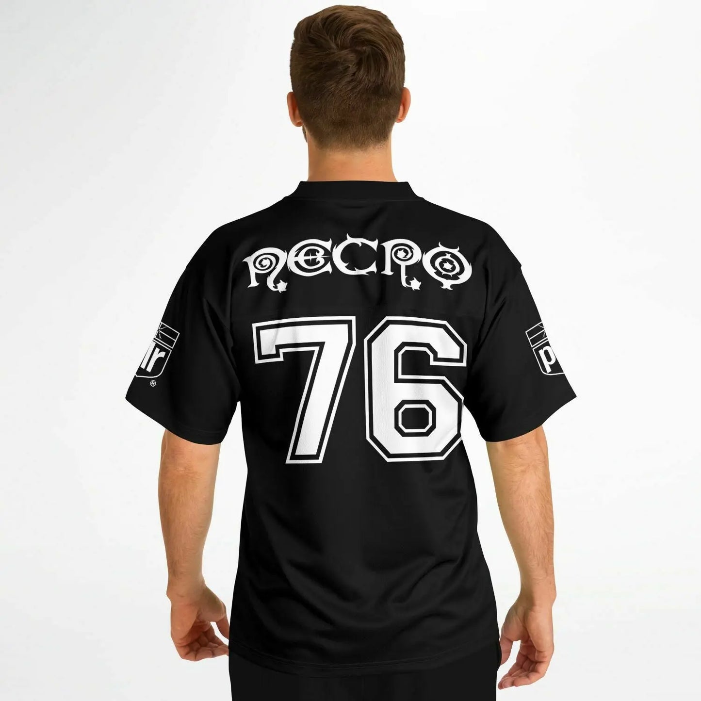 NECRO - B&W - N Symbol - Football Jersey NECRO SUPER STORE