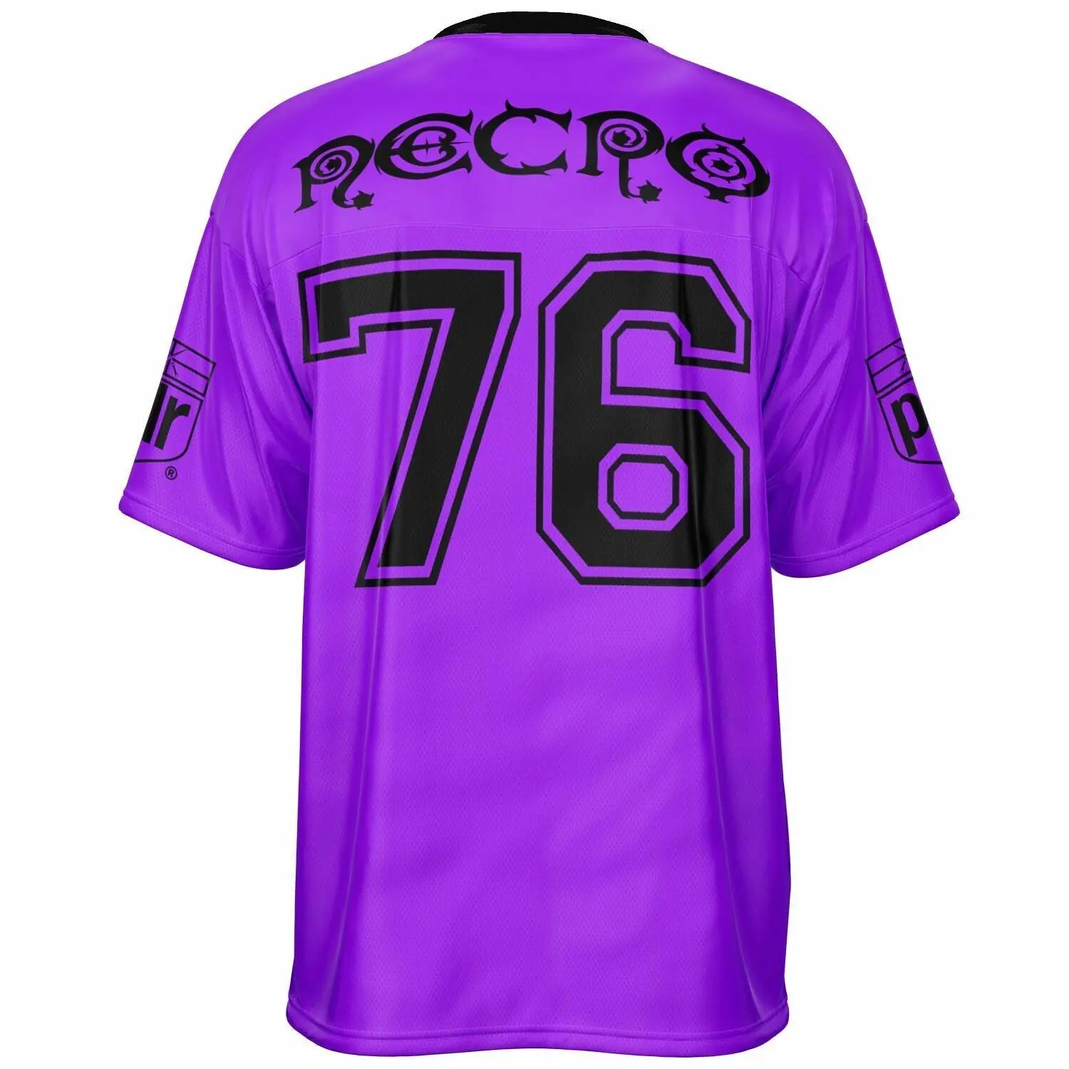 Necro - N Symbol - Purple & Black - Football Jersey NECRO SUPER STORE