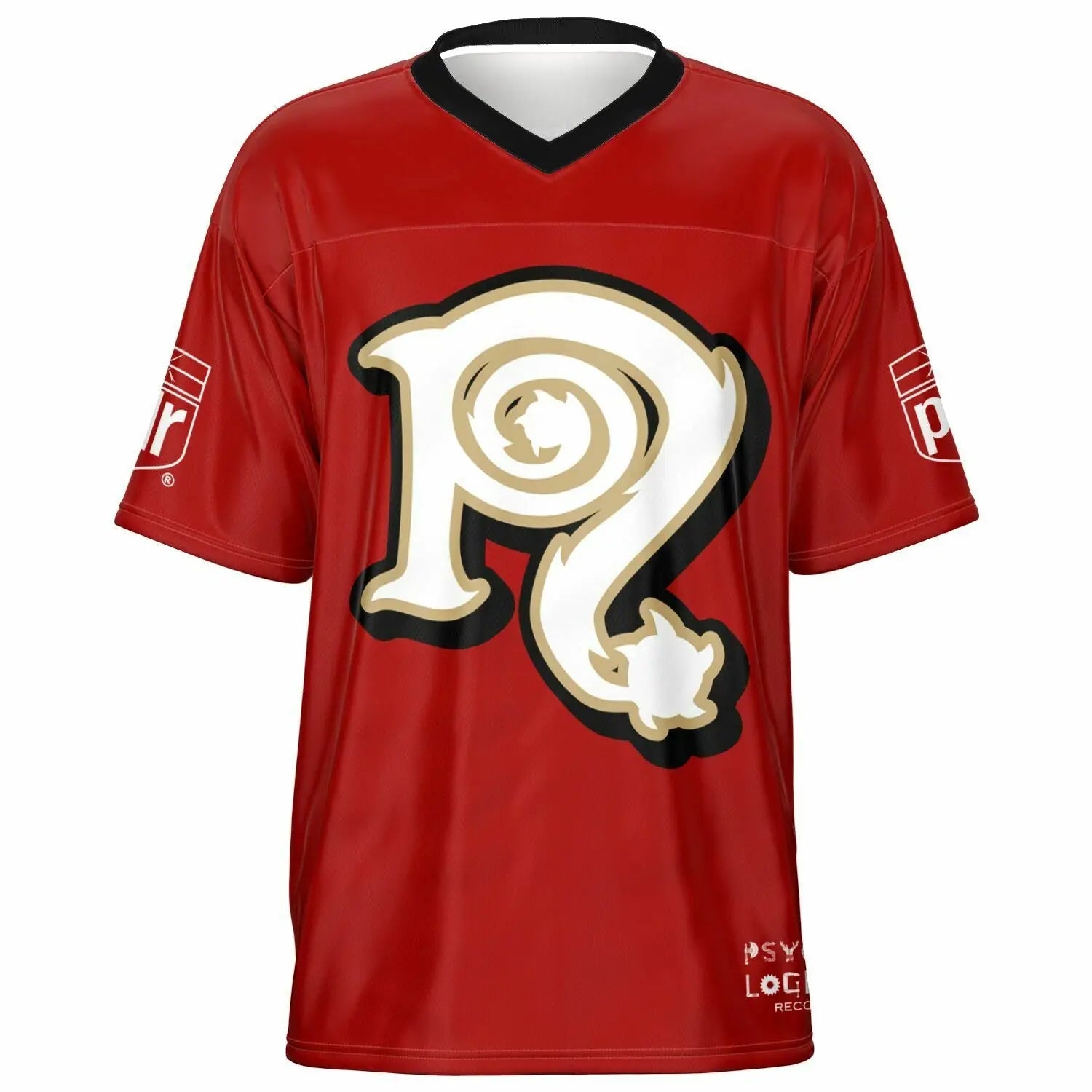 NECRO - N Symbol - Football Jersey  (San Francisco 49er's Colors) NECRO SUPER STORE