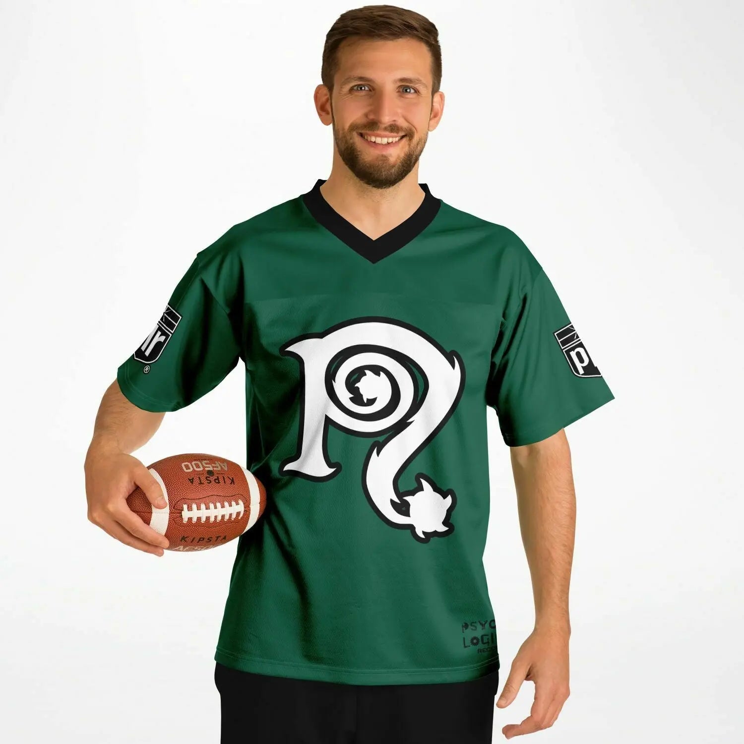 NECRO - N Symbol - Football Jersey  (New York Jets Colors) NECRO SUPER STORE