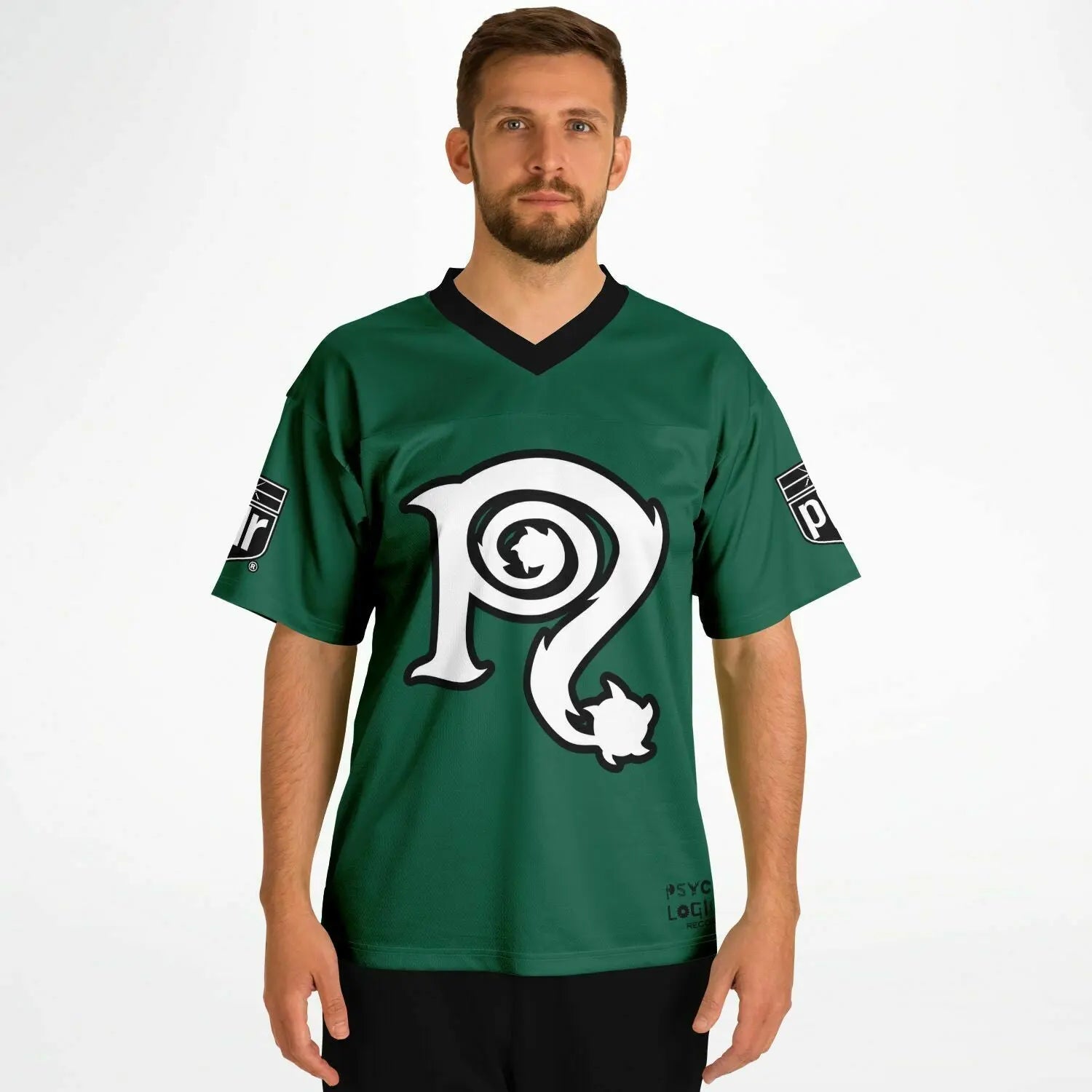 NECRO - N Symbol - Football Jersey  (New York Jets Colors) NECRO SUPER STORE