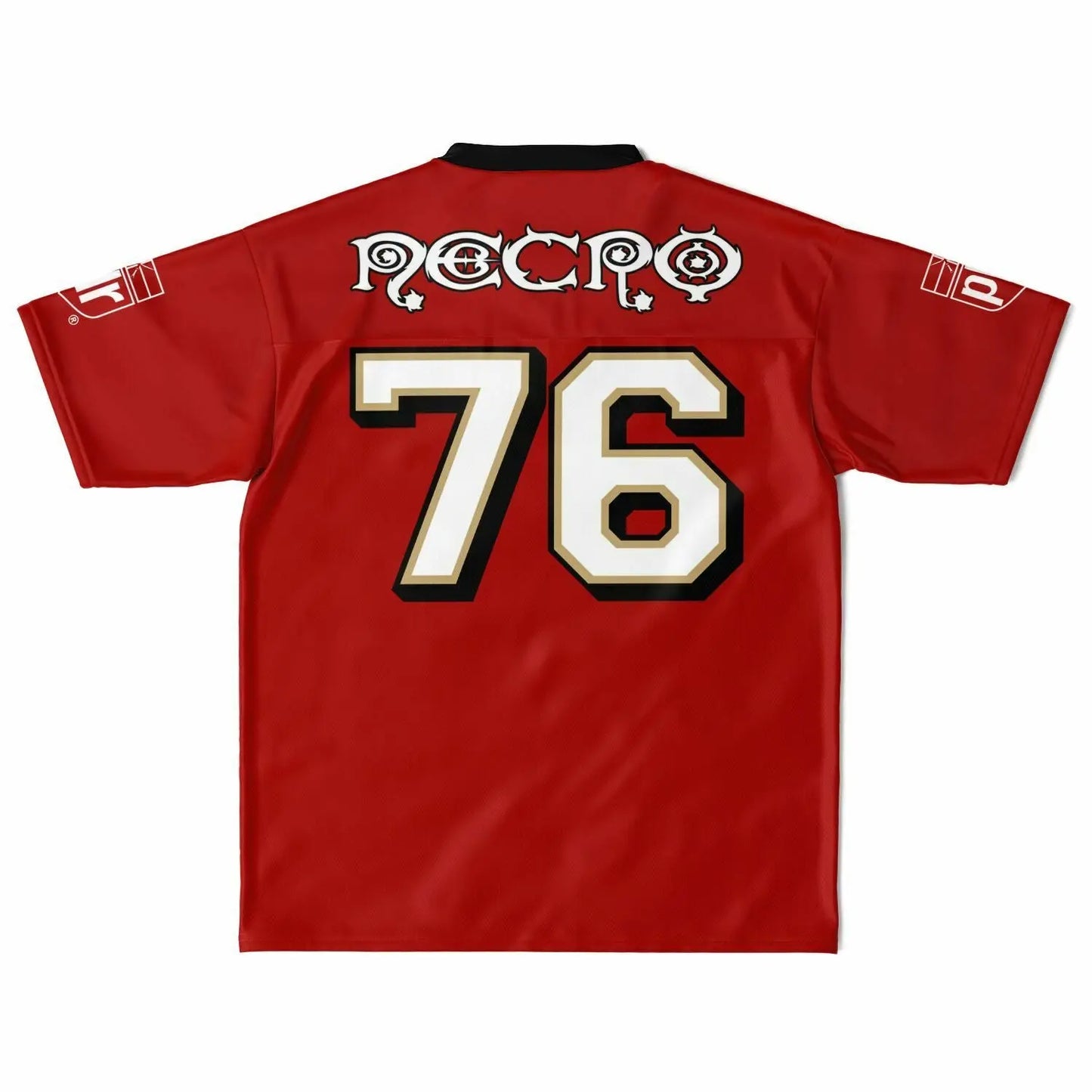 NECRO - N Symbol - Football Jersey  (San Francisco 49er's Colors) NECRO SUPER STORE