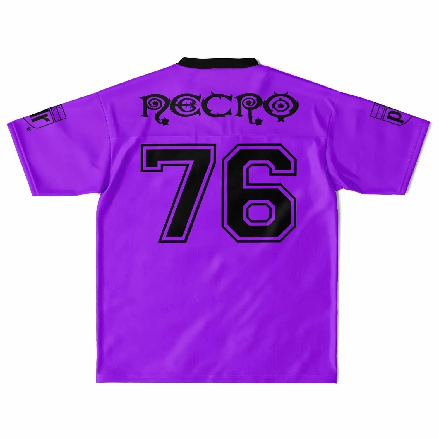 Necro - N Symbol - Purple & Black - Football Jersey NECRO SUPER STORE