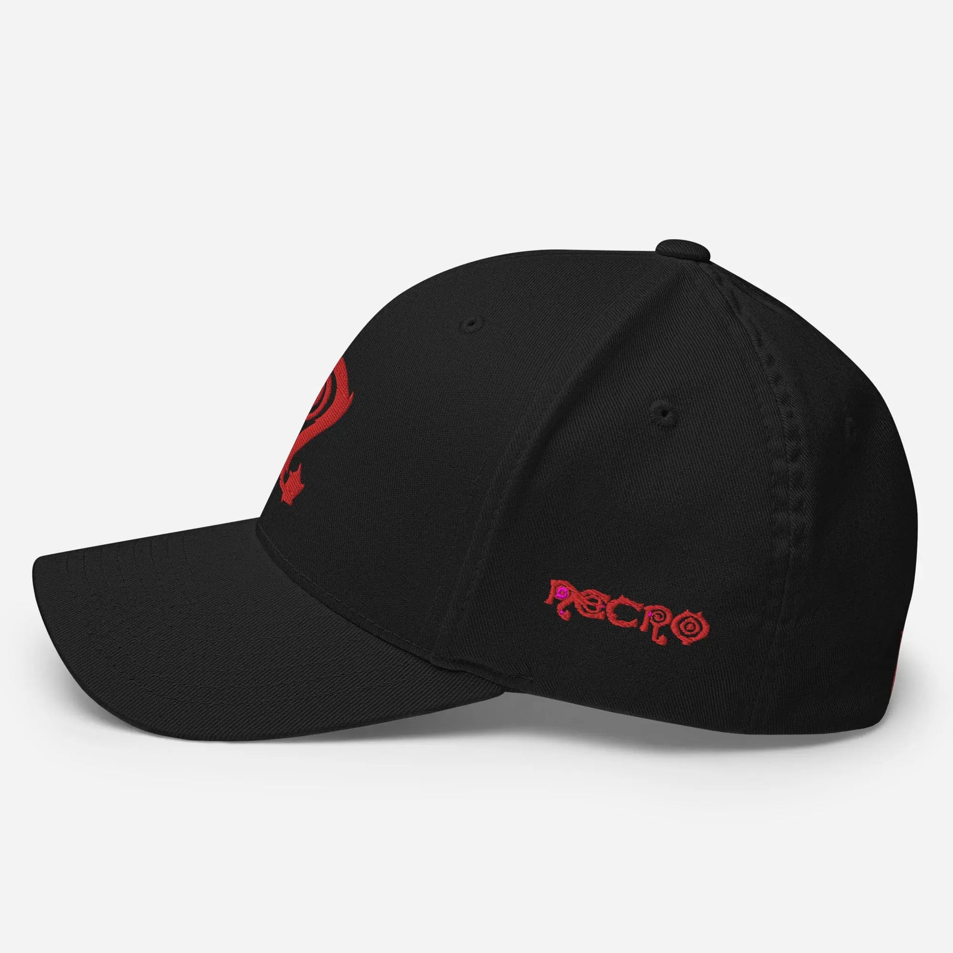 Necro - Red N - Structured Twill Cap Flexfit - Embroidered NECRO SUPER STORE